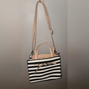 Christian Siriano Black & White Stripped Purse